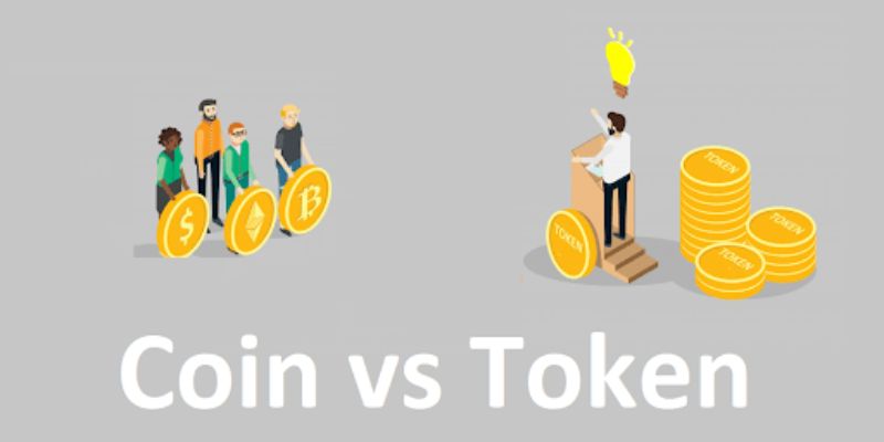 crypto coin vs token